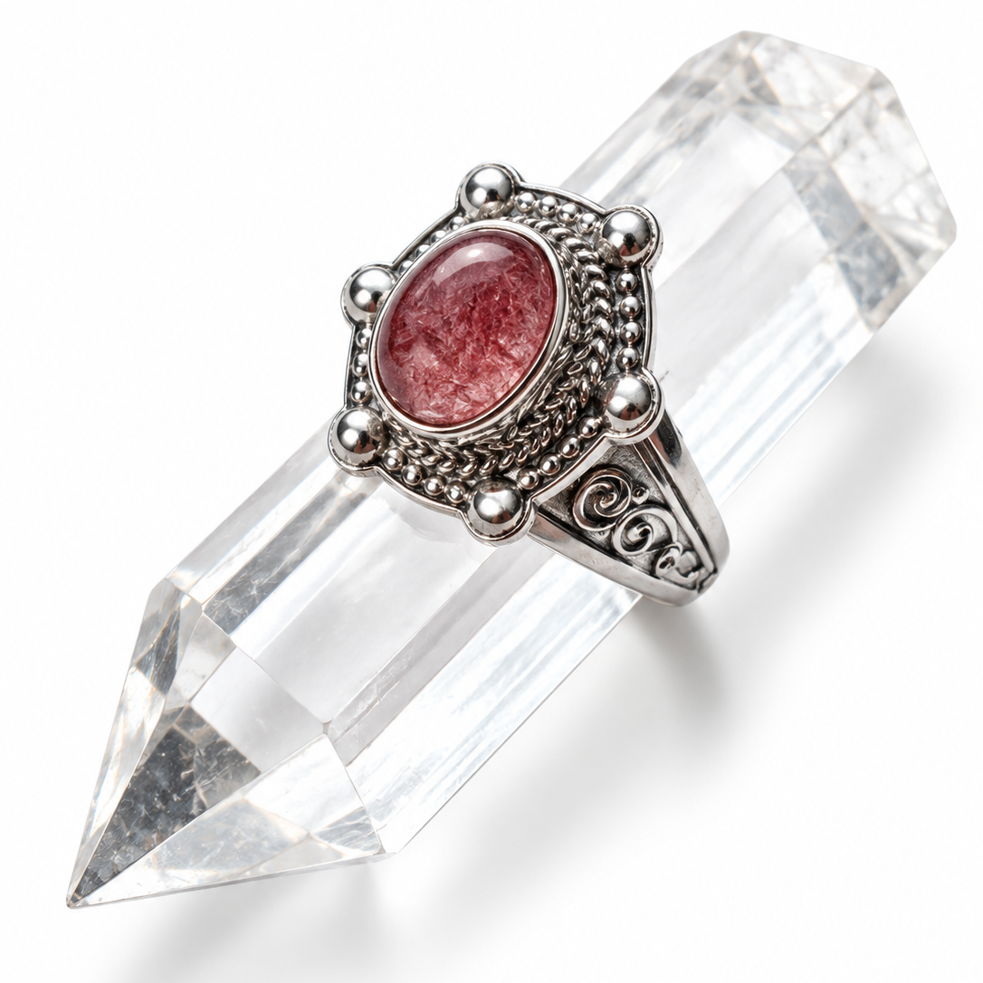 Strawberry Quartz Ring