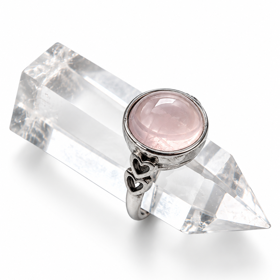 Rose Quartz  Ring