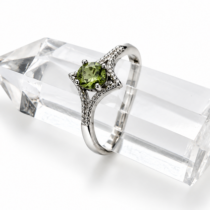 Peridot Adjustable Ring