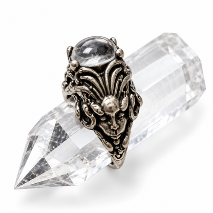 Clear Quartz Medusa Ring