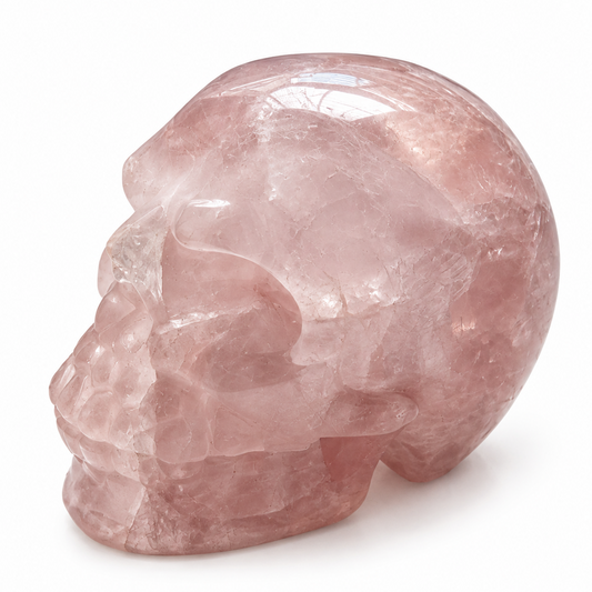 Natural Pink Lavender Amethyst Skull
