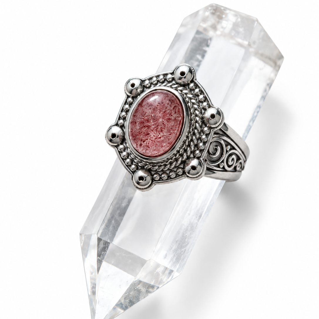 Strawberry Quartz Ring