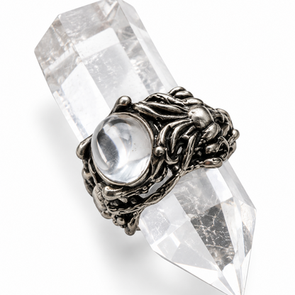 Clear Quartz Medusa Ring