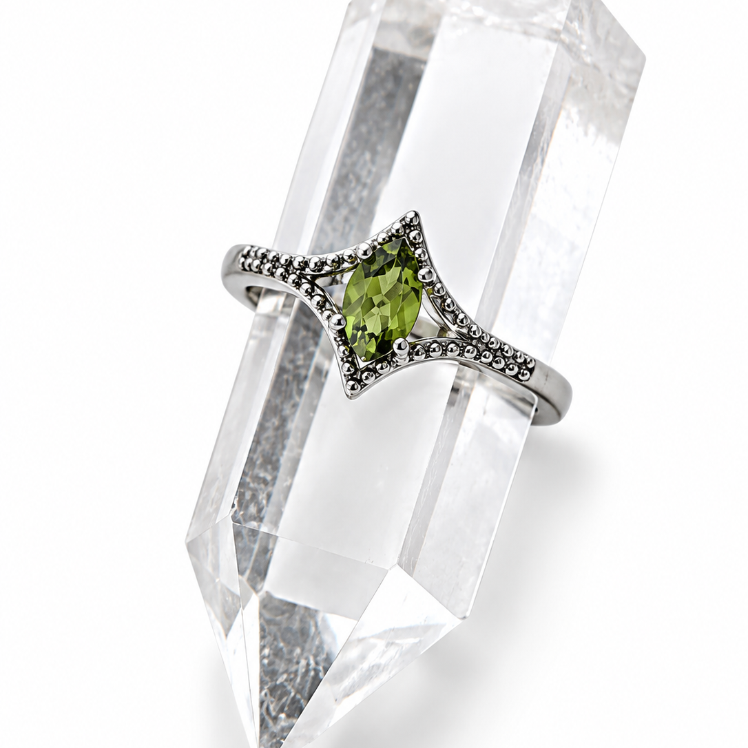 Peridot Adjustable Ring